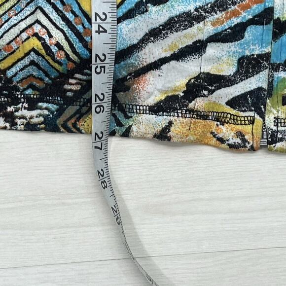 Chicos Full Zip Jacket Size 2 Large Tribal Art To Wear Long Sleeve Smocked Back - Picture 14 of 14